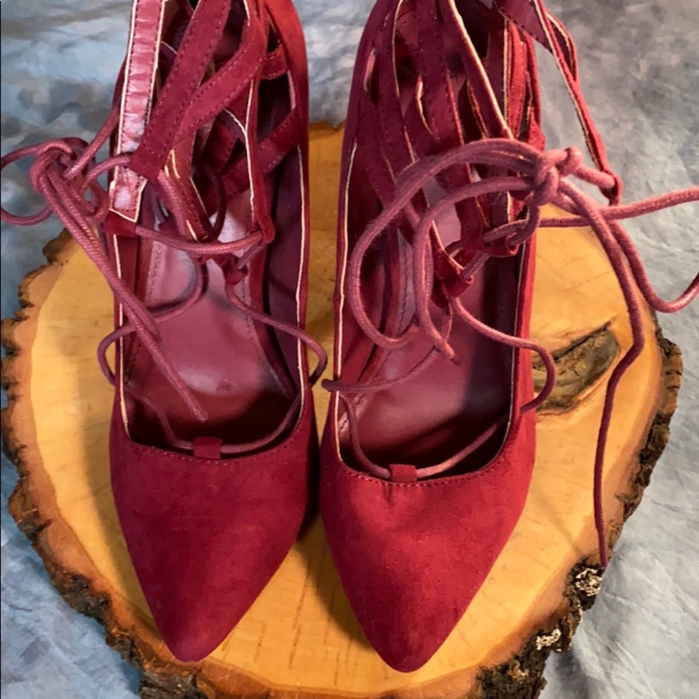 π₯³ Host Pick π₯³ - Charlotte Russe Stella Zip Back Heels Women size 8 - Picture 12 of 16